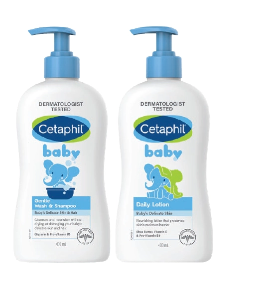 Cetaphil Baby Wash & Shampoo 400ml or Baby Lotion 400ml