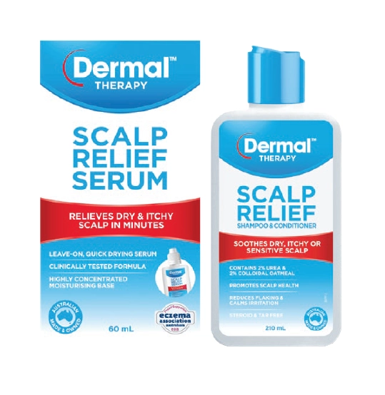 Dermal Therapy Scalp Relief Serum 60ml or Shampoo & Conditioner 210ml