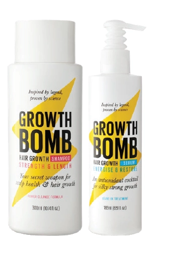 Growth Bomb Shampoo 300ml or Hair Growth Serum 185ml