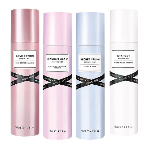 Miss So…? Love Potion, Midnight Magic, Secret Crush, Starlet Perfume Mist 140ml