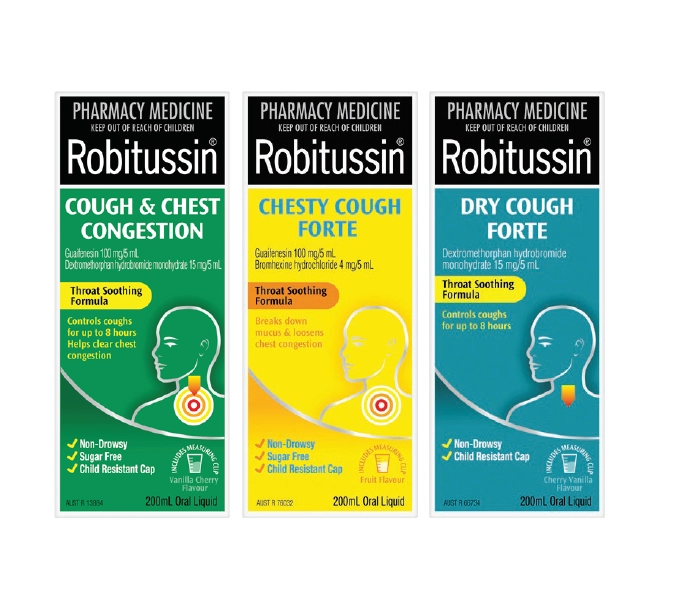 Robitussin Cough Formula 200ml Selected Range