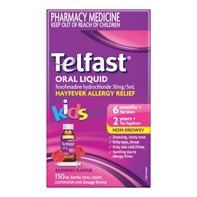 Telefast Oral Liquid Antihistamine For Kids 150ml