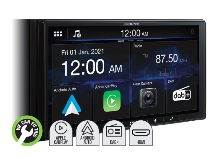 Alpine 7” DAB+ AV Head Unit