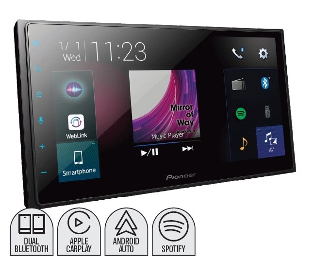 Pioneer 6.8” 200W AV Carplay Android Auto Receiver