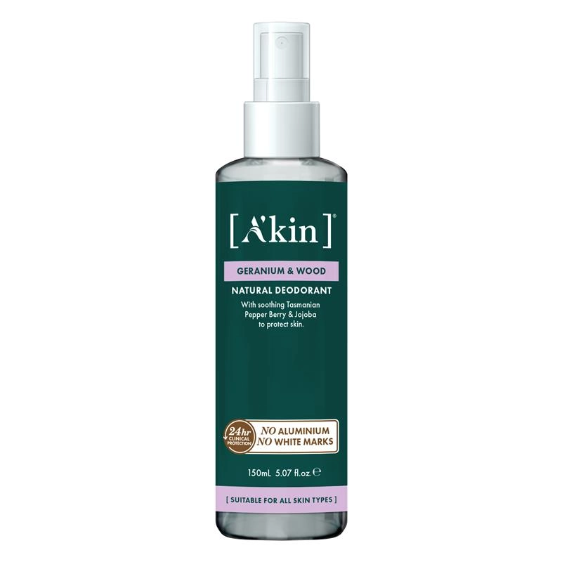 A’kin Geranium & Wood Deodorant 150ml Spray