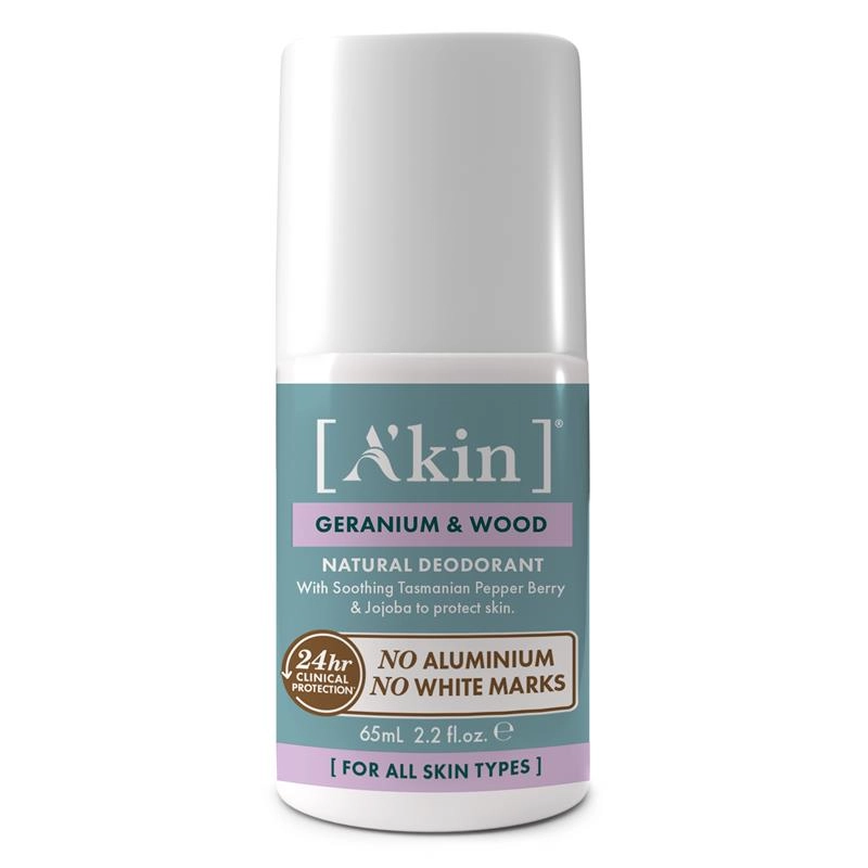 A’kin Geranium & Wood Deodorant 65ml Roll On