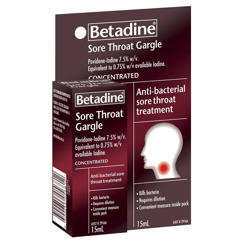 Betadine Sore Throat Gargle 15ml