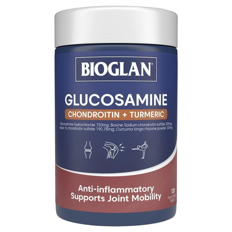 Bioglan Glucosamine Chondroitin + Turmeric 120 Tablets