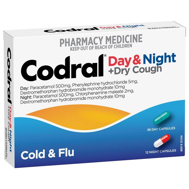 Codral Cold & Flu + Dry Cough 48 Capsules