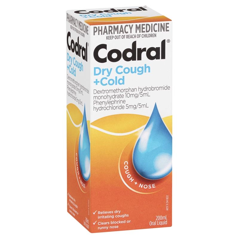 Codral Dry Cough + Cold 200ml