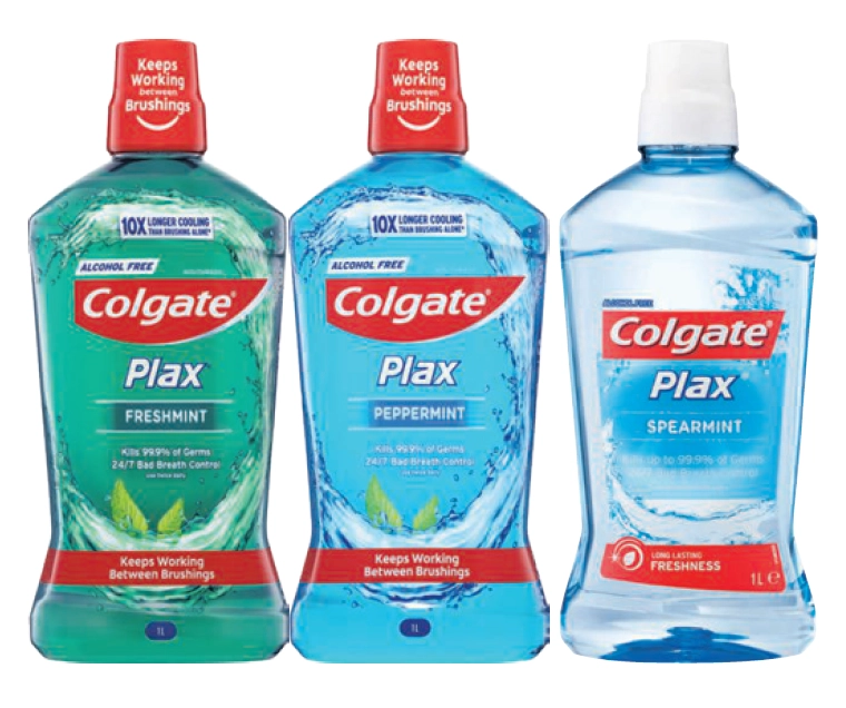 Colgate Mouthwash Plax 1 Litre Assorted Variants