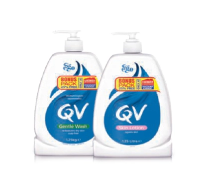 Ego QV Gentle Wash or Skin Lotion 1.25 Kg Exclusive Size