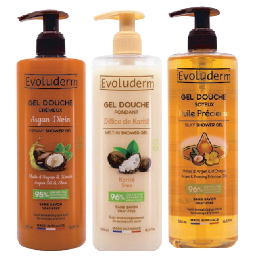 Evoluderm Shower Gel 500ml Assorted Variants