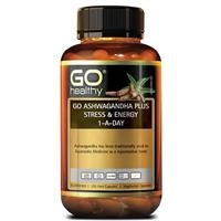 GO Healthy Ashwagandha Plus Stress & Energy 1-A-Day 120 Vege Capsules