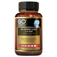 GO Healthy Ginkgo 9,000 1-A-Day 60 Vege Capsules