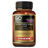 GO Healthy Milk Thistle 50,000 1-A-Day 60 Vege Capsules