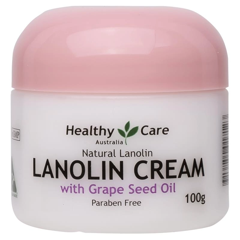 Healthy Care Lanolin Cream With Grape Seed Oil 100g