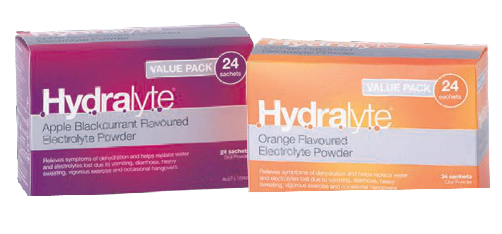 Hydralyte Electrolyte 24 Sachets Value Pack Assorted Variants