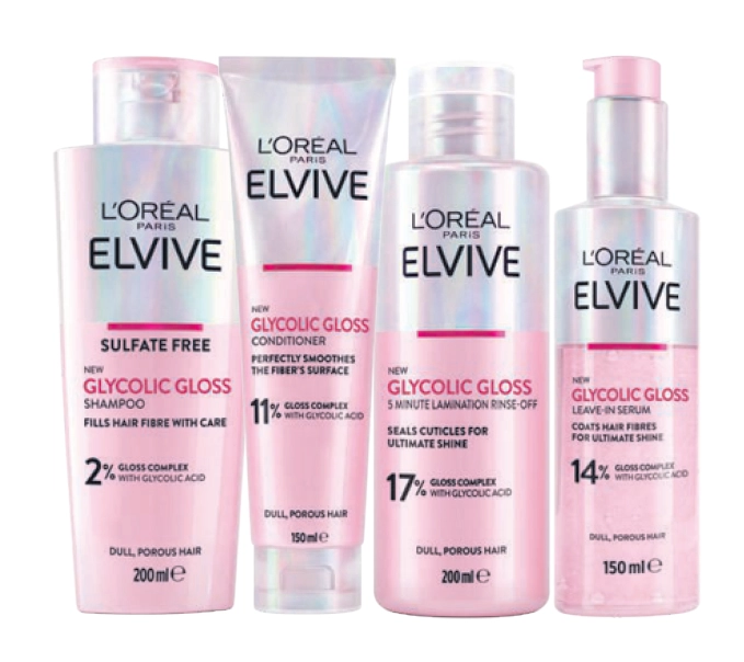 L’Oréal Paris Elvive Glycolic Gloss Range