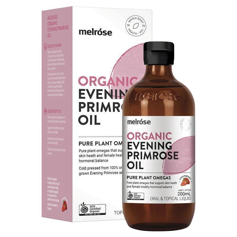 MELROSE ORGANIC EVENING PRIMROSE OIL 200mL