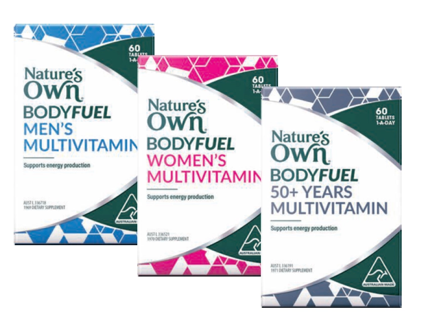 Nature’s Own Bodyfuel Men’s, Women’s or 50+ Multivitamin 60 Tablets