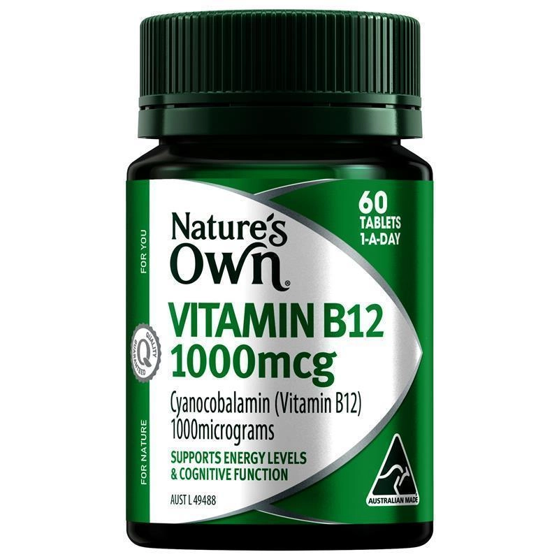 Nature’s Own Vitamin B12 1000mcg 60 Tablets