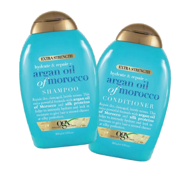 OGX Extra Strength Hydrate & Repair + Argan Oil of Morocco Shampoo or Conditioner 385ml