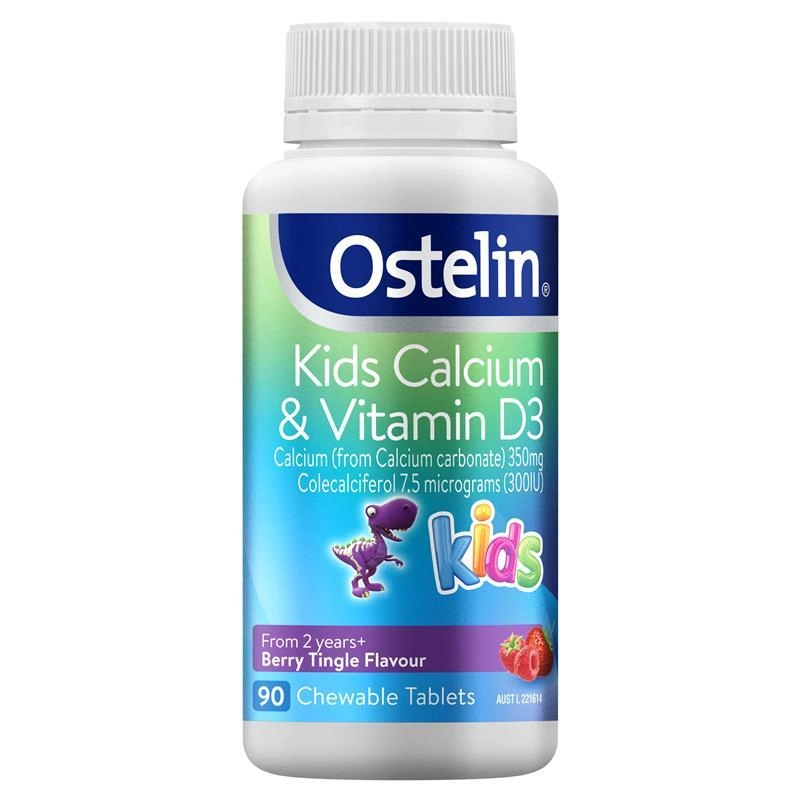 Ostelin Kids Calcium & Vitamin D3 90 Chewable Tablets