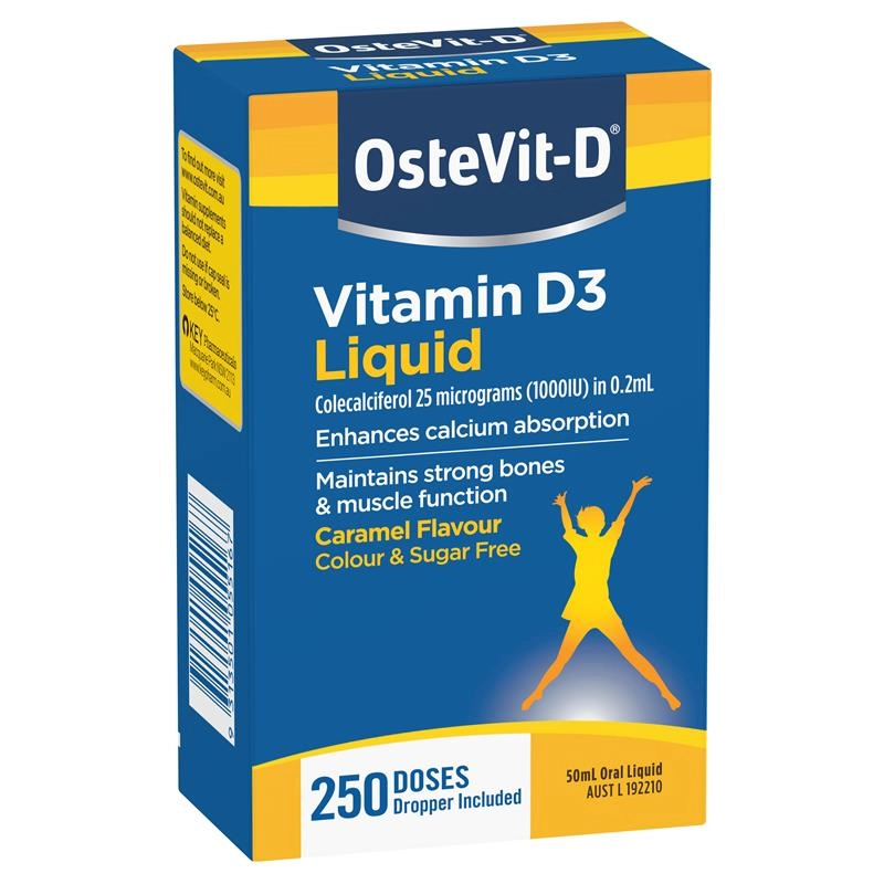 OsteVit-D Vitamin D3 Liquid -1000IU Vitamin D3 to maintain Strong Bones & Healthy Immune System Function – 250 Doses