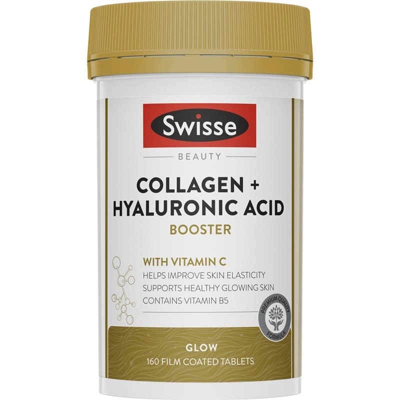 Swisse Beauty Collagen + Hyaluronic Acid Booster 160 Tablets