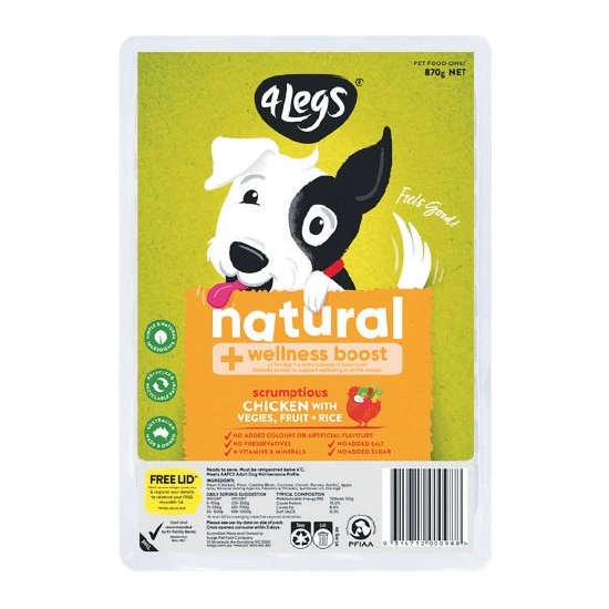 4 Legs Meatballs Dog Food 870g