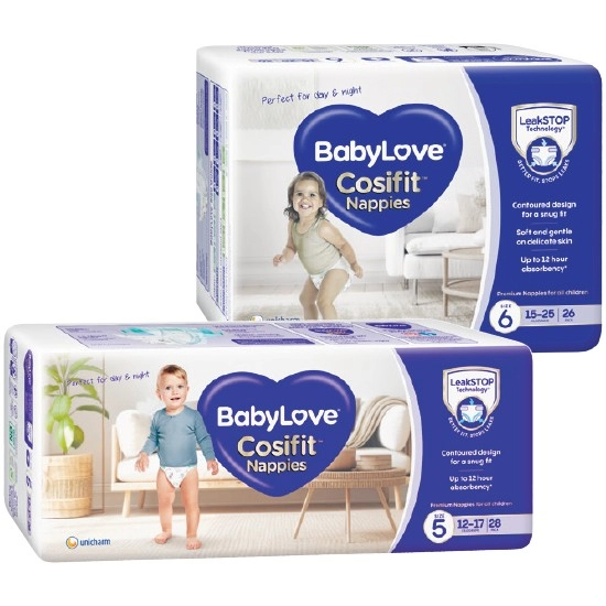 Babylove Cosifit Nappies Pk 26-48