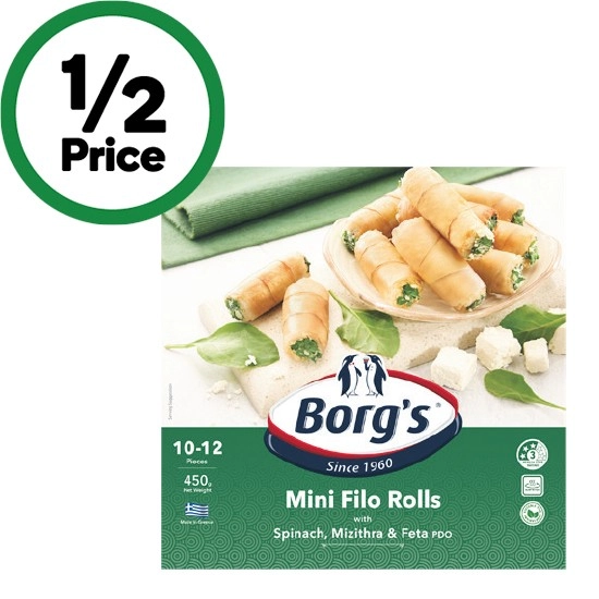 Borgs Mini Spirals or Rolls 450g