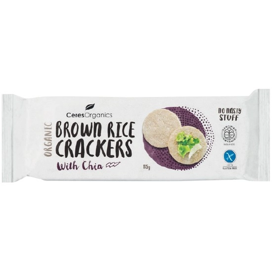 Ceres Organics Brown Rice Crackers 115g – From the Health Food Aisle