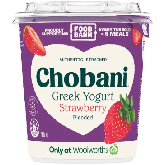 Chobani x Foodbank Greek Blended Yogurt 907g – From the Fridge