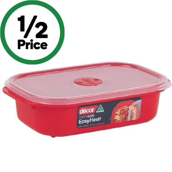 Décor® Microsafe Oblong 900ml Container