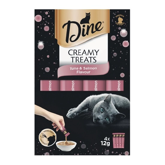 Dine Creamy Cat Treats Pk 4 x 12g