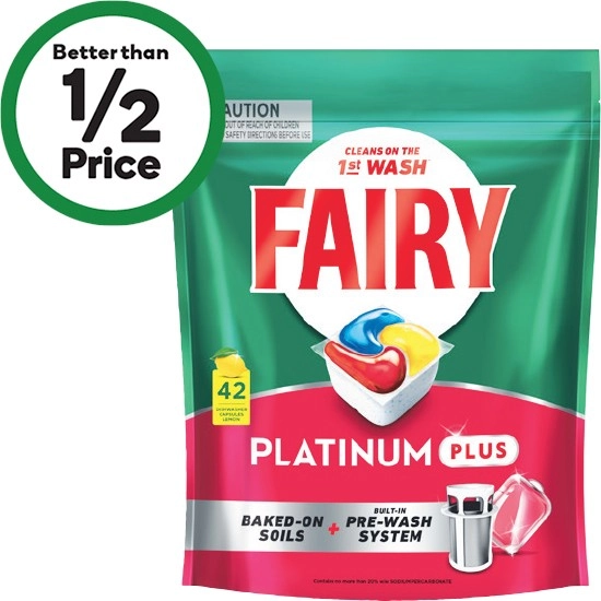 Fairy Platinum Plus Dishwasher Tablets Pk 42