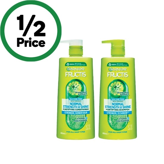 Garnier Fructis Shampoo or Conditioner 850ml