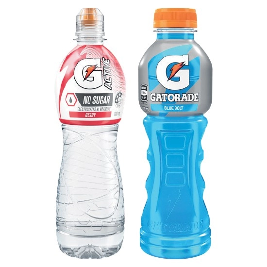 Gatorade Sports Drink or G-Active Flavoured Water 600ml