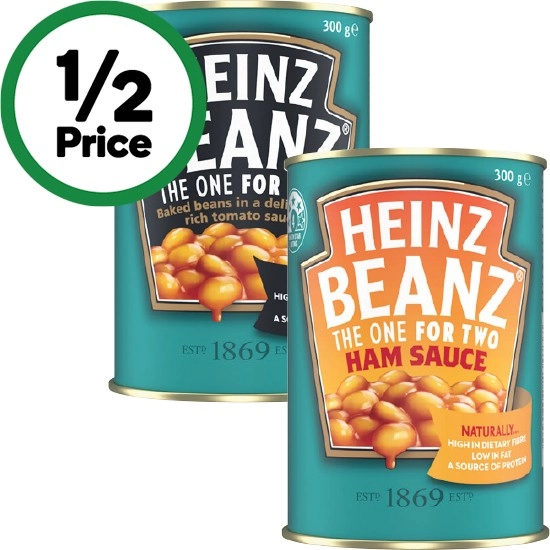 Heinz Baked Beans or Spaghetti 300g