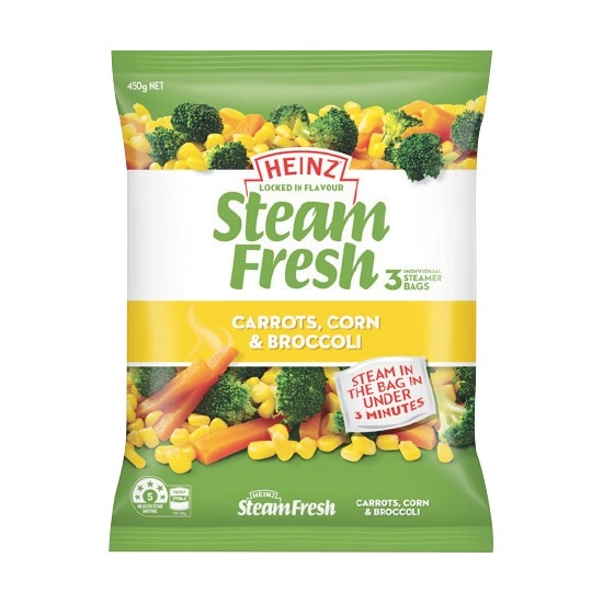 Heinz Steam Fresh Vegetables 450g – From the Freezer