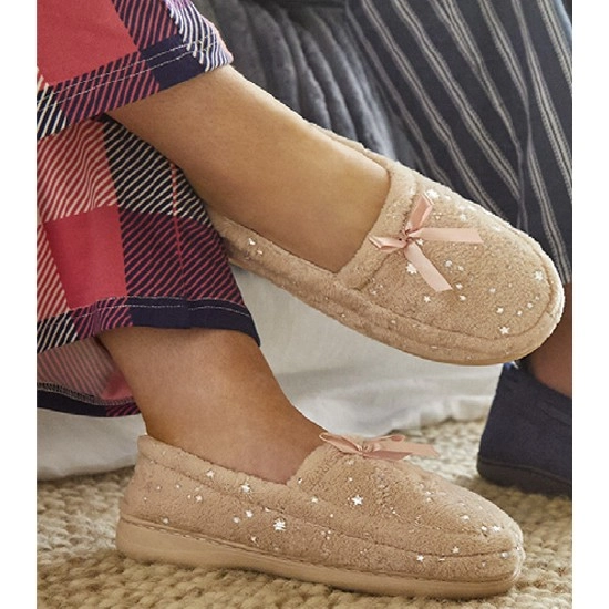 Ladies' Moccasin – Available in Pink & Grey