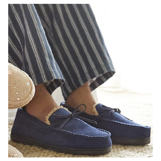 Men's Moccasin – Available in Brown & Navy