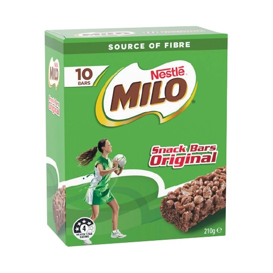 Milo Bars 210-270g Pk 10