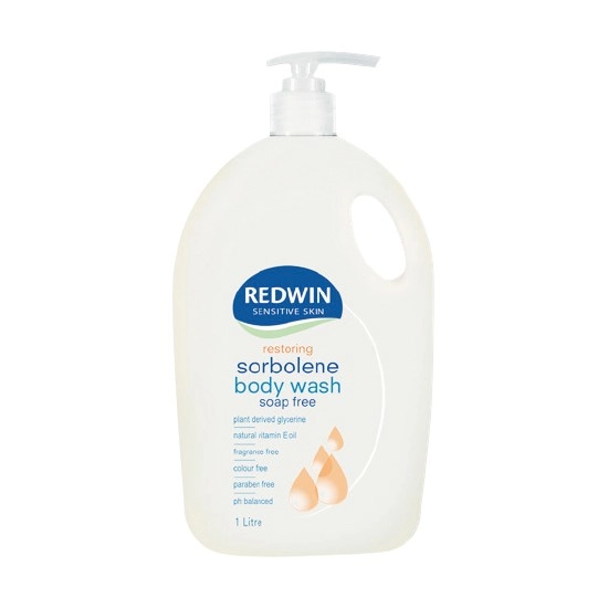 Redwin Sensitive Skin Restoring Sorbolene Soap Free Body Wash 1 Litre