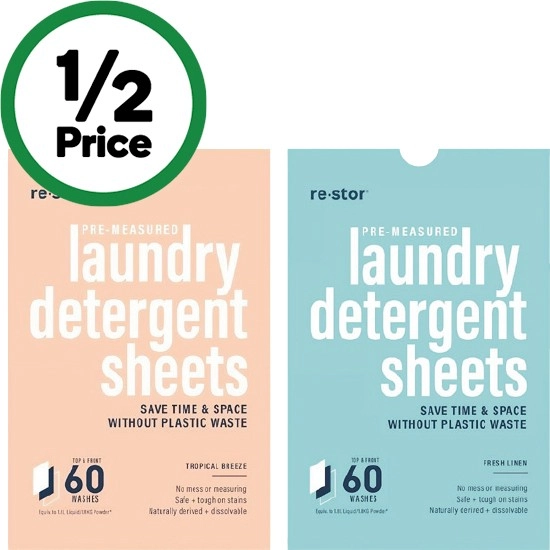 Restor Laundry Detergent Sheets Pk 60