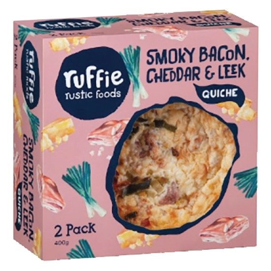 Ruffie Quiche Varieties 400g Pk 2