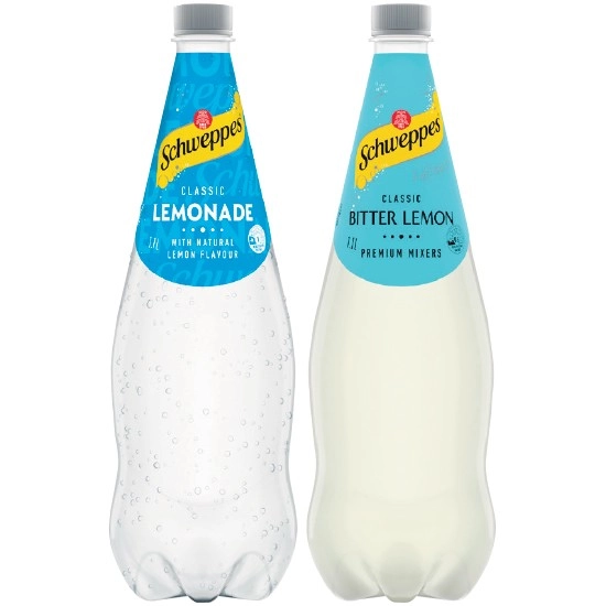 Schweppes Soft Drinks or Mixer Varieties 1.1 Litre