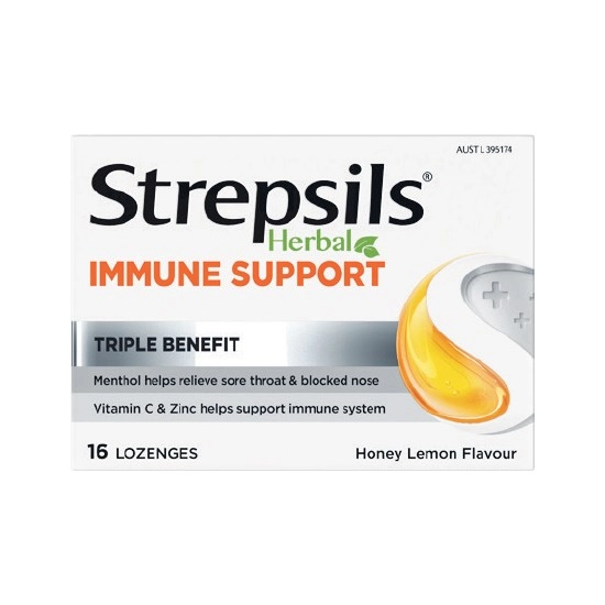 Strepsils Herbal Immune Support Lozenges Pk 16*